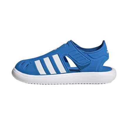Blue - Side - Adidas Childrens-Kids Closed Toe Water Shoes