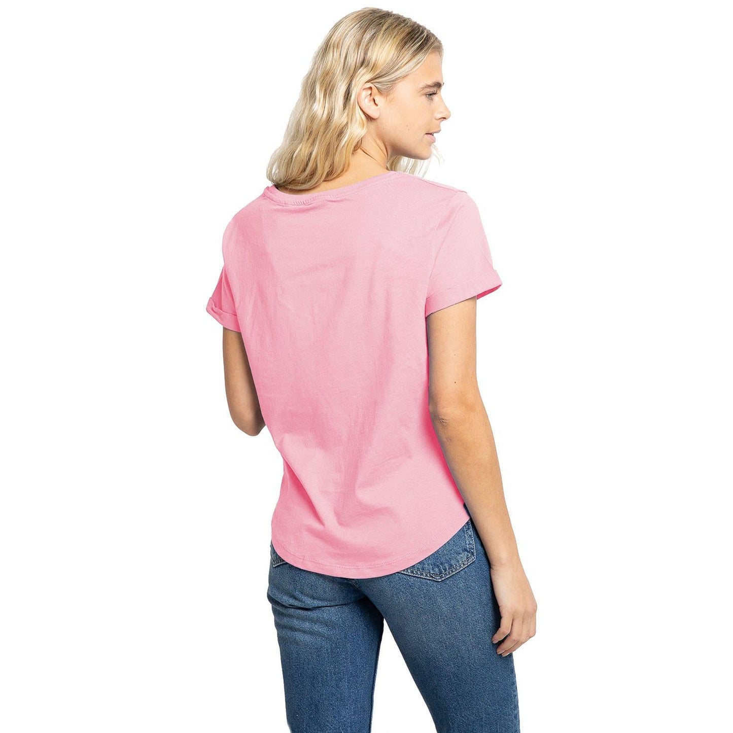Pink - Back - Sesame Street Womens-Ladies Cute N Grumpy T-Shirt