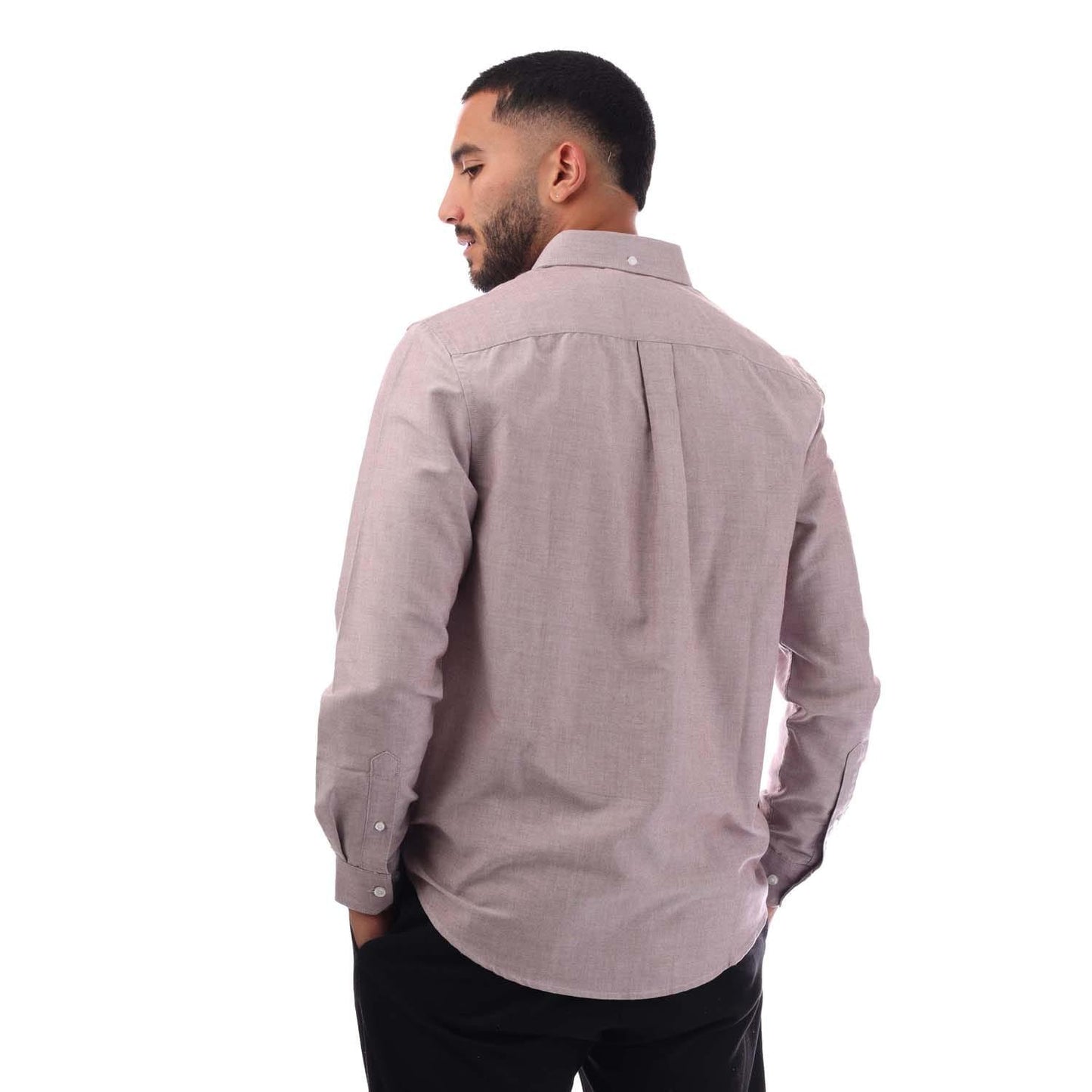 Oxblood - Back - Farah Mens Boxworth Shirt