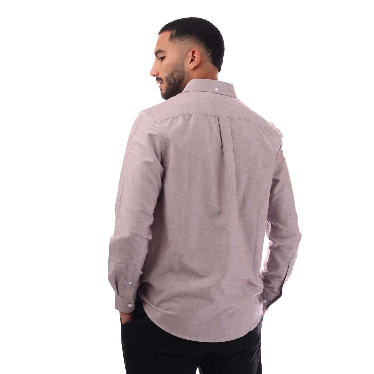 Oxblood - Back - Farah Mens Boxworth Shirt
