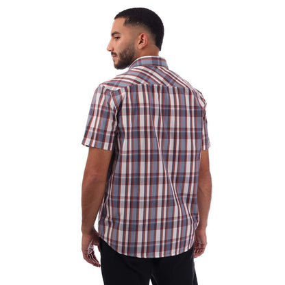 Orange - Back - Trespass Mens Kenora Checked Shirt