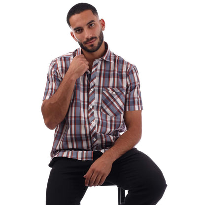 Orange - Lifestyle - Trespass Mens Kenora Checked Shirt