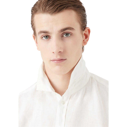 White - Side - Emporio Armani Mens Shirt