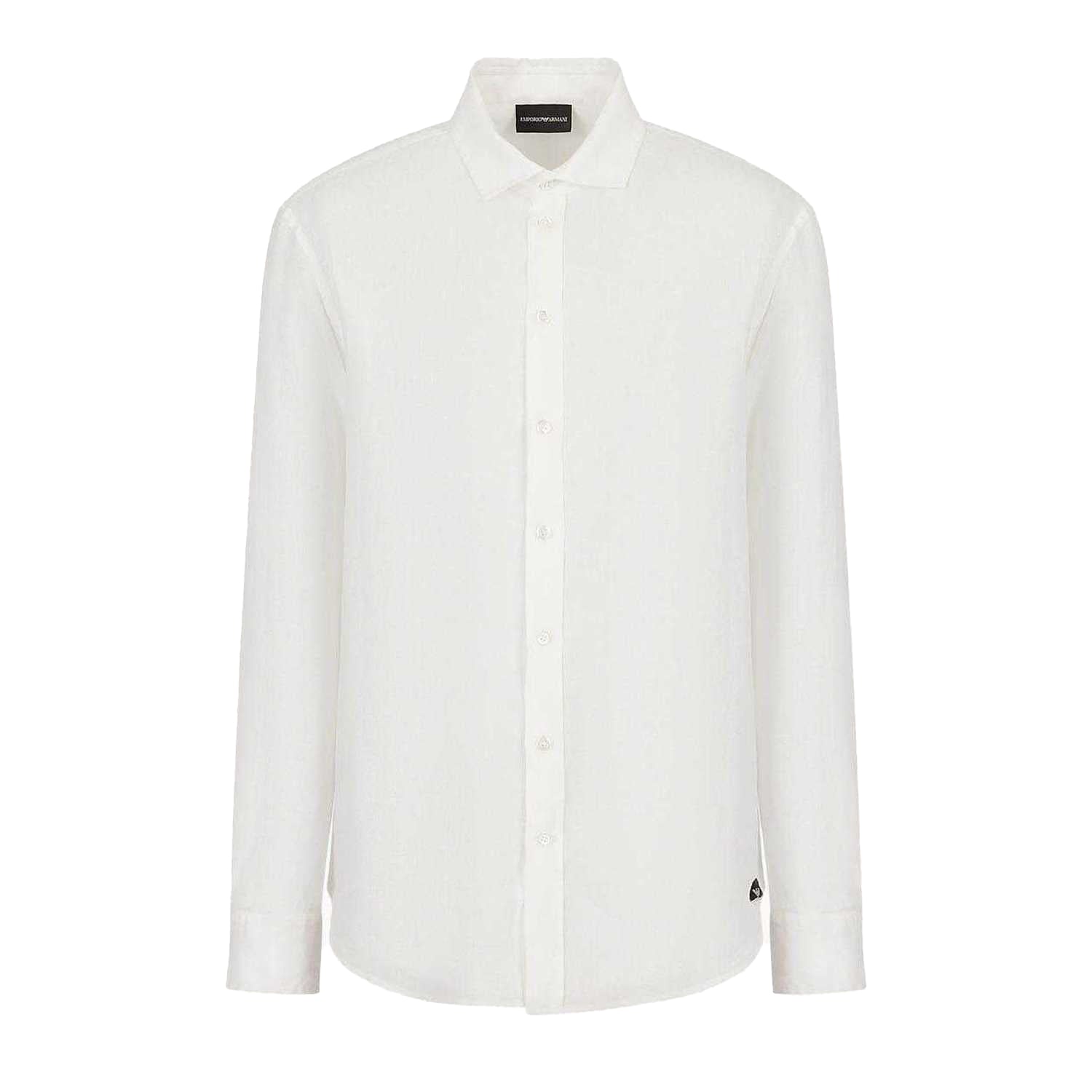 White - Front - Emporio Armani Mens Shirt