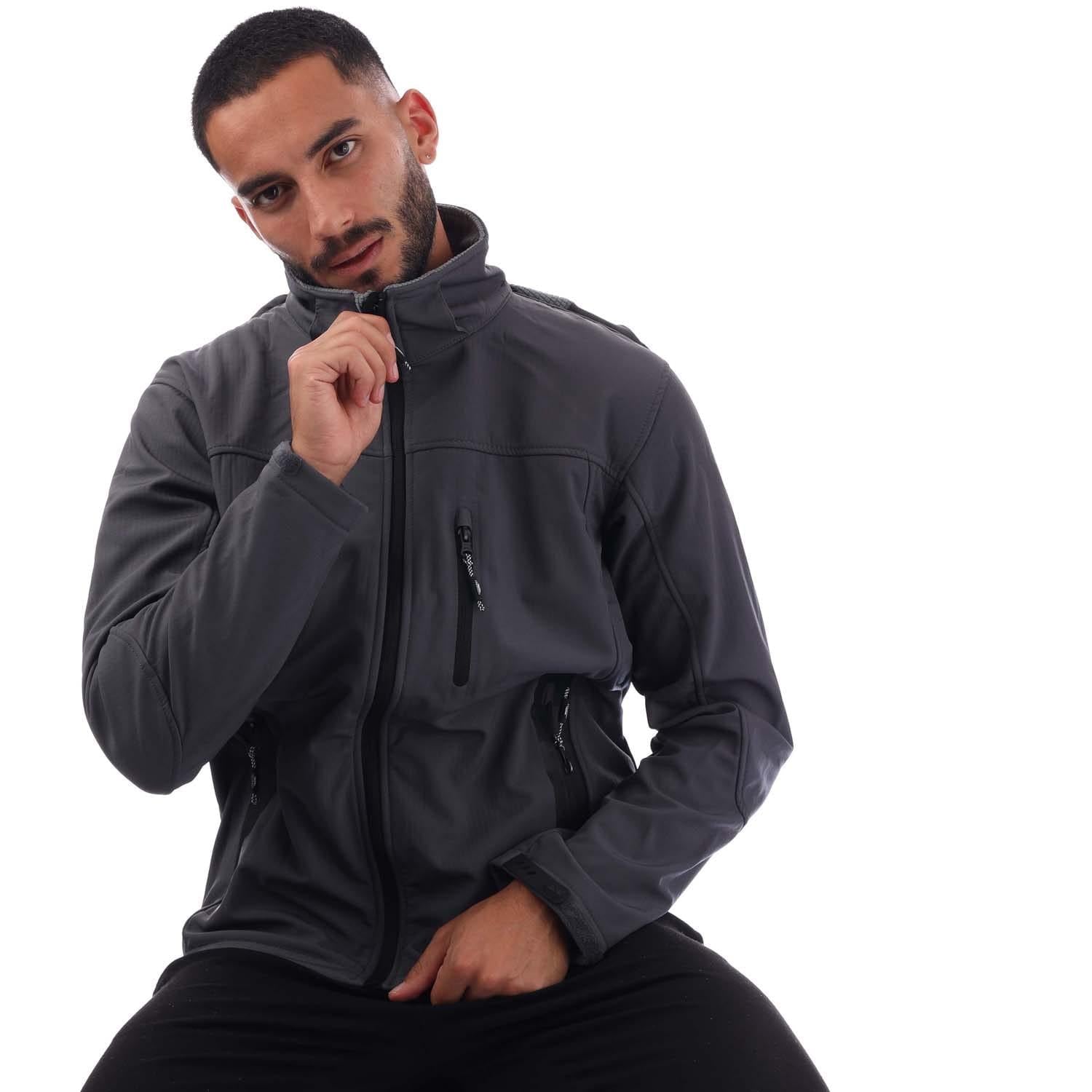 Grey - Lifestyle - Trespass Mens Soft Shell Jacket