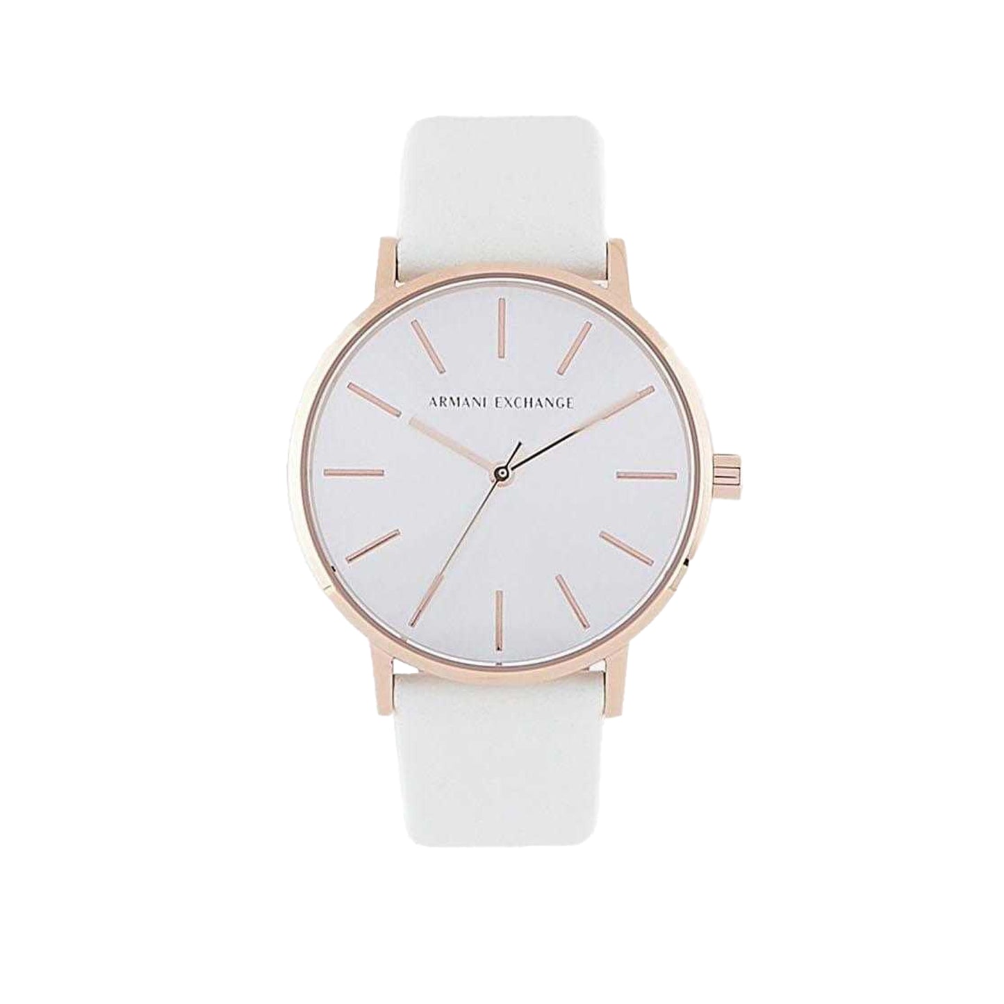 White - Back - Armani Womens-Ladies Logo Analogue Watch
