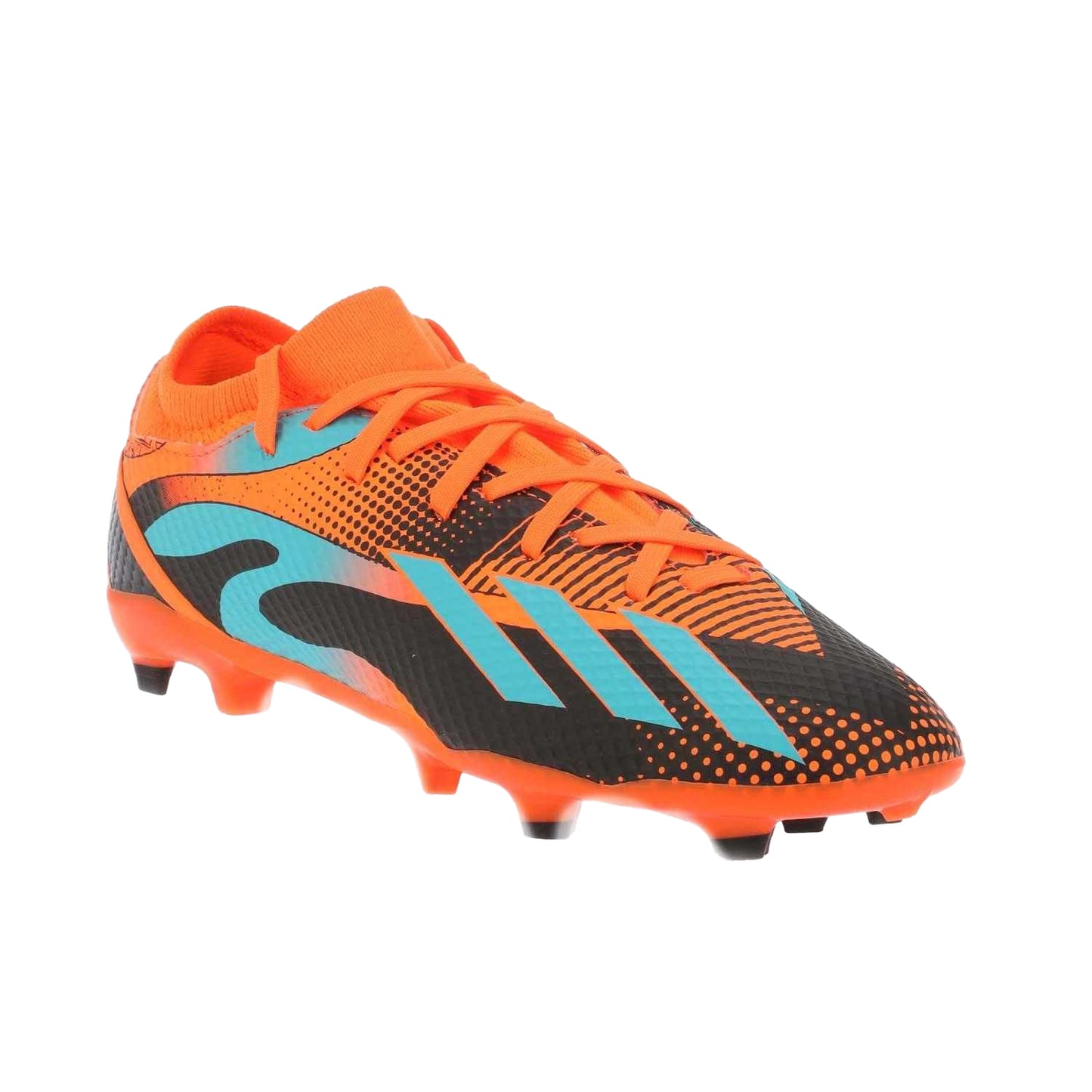 Orange - Front - Adidas Childrens-Kids Speedportal Messi.3 Firm Ground Football Boots