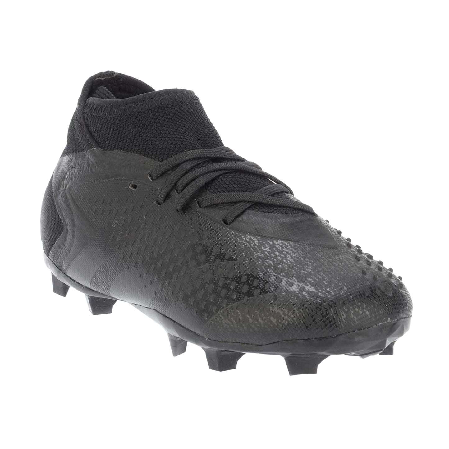 Black - Front - Adidas Childrens-Kids Predator Accuracy 1 Firm Ground Football Boots