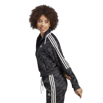 Grey-White - Lifestyle - Adidas Womens-Ladies Tiro Suit Up Lifestyle Track Jacket