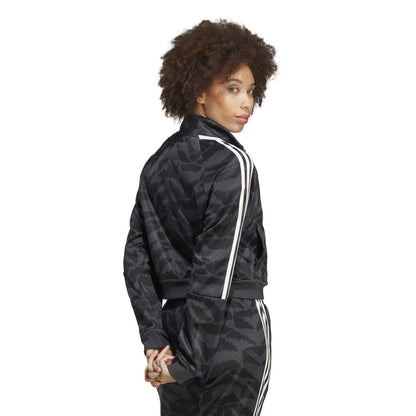 Grey-White - Back - Adidas Womens-Ladies Tiro Suit Up Lifestyle Track Jacket
