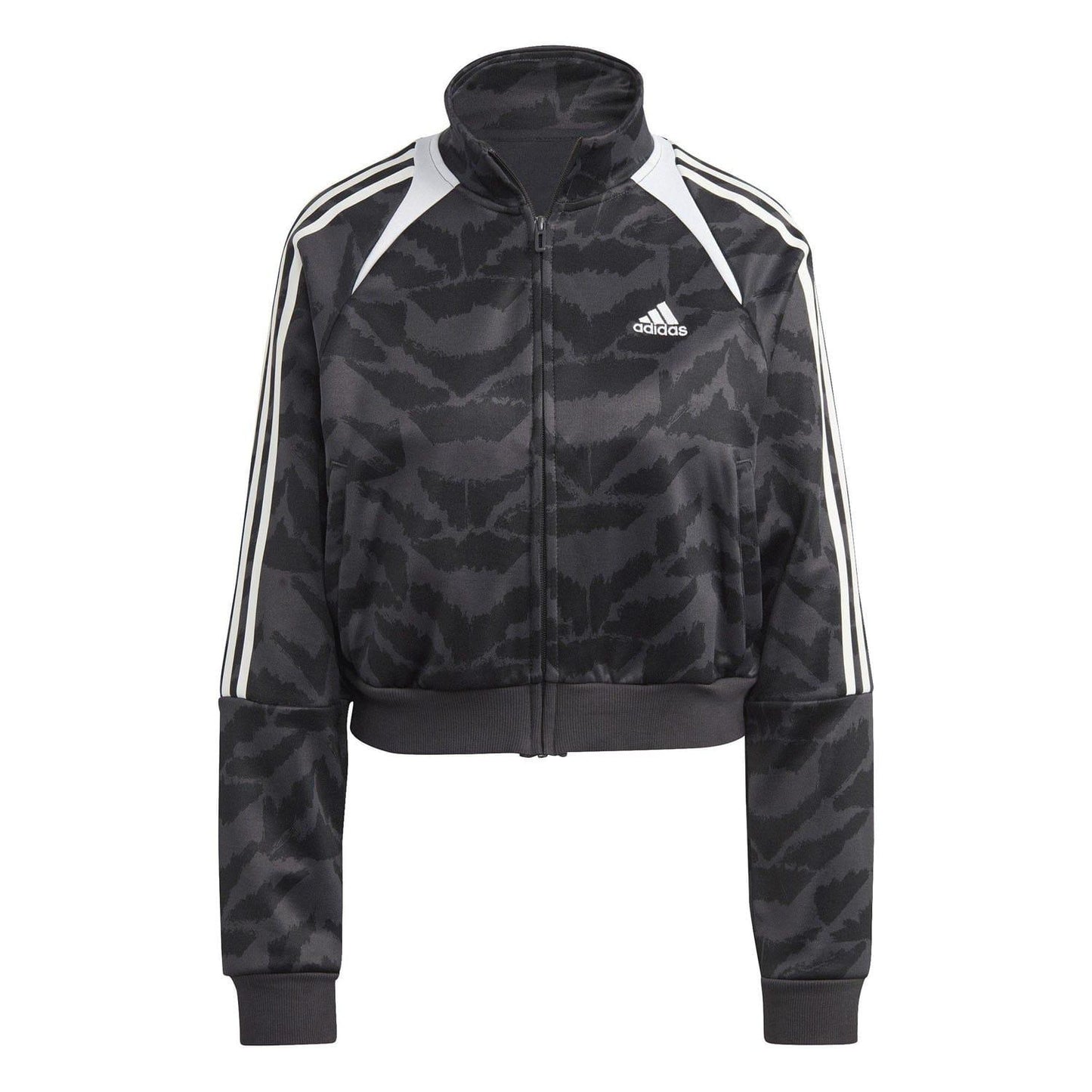 Grey-White - Front - Adidas Womens-Ladies Tiro Suit Up Lifestyle Track Jacket