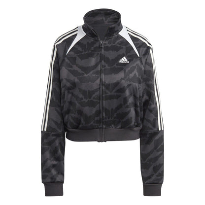 Grey-White - Front - Adidas Womens-Ladies Tiro Suit Up Lifestyle Track Jacket