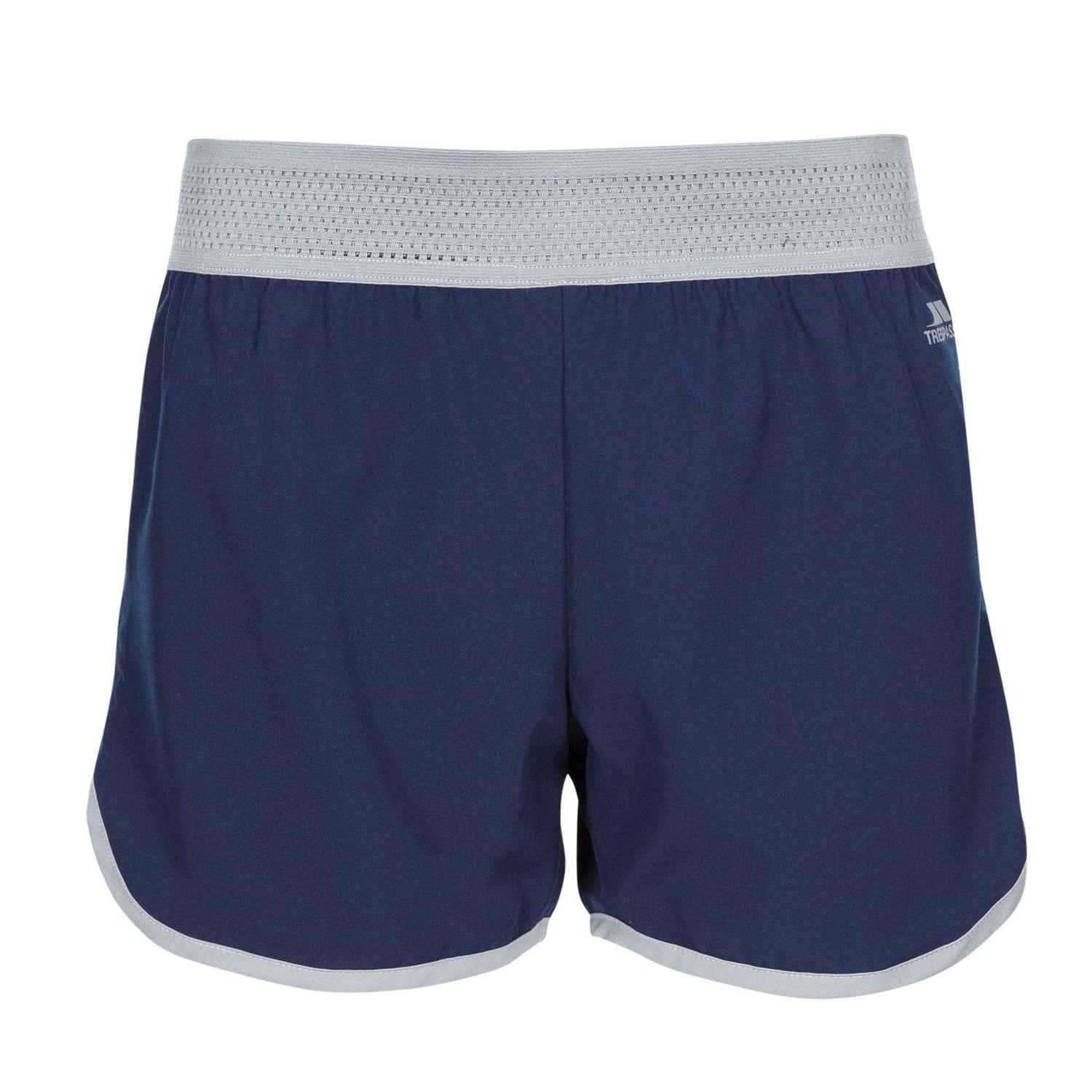 Navy - Front - Trespass Womens-Ladies Sadie Active Shorts
