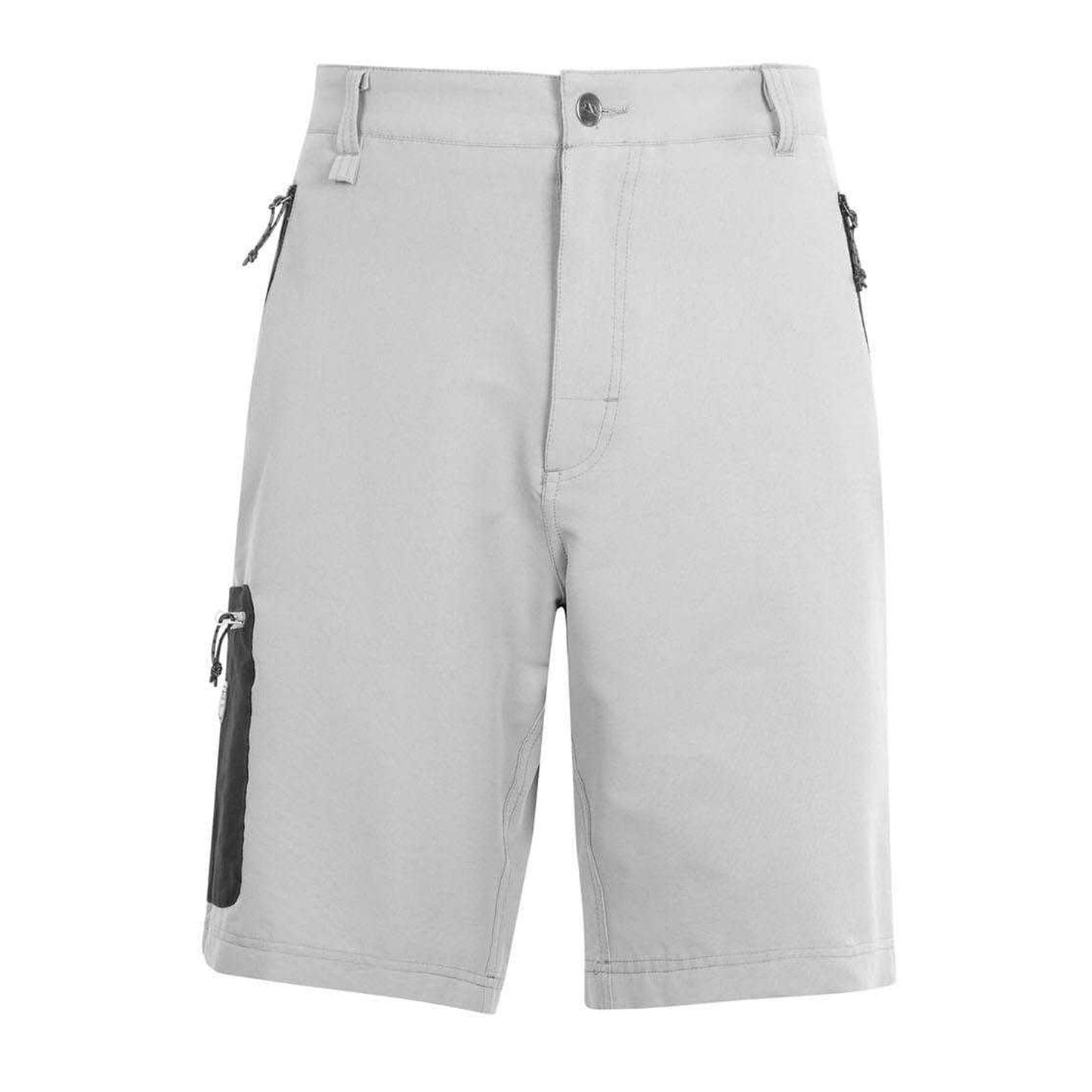 Grey - Front - Trespass Mens Runnel Cargo Shorts