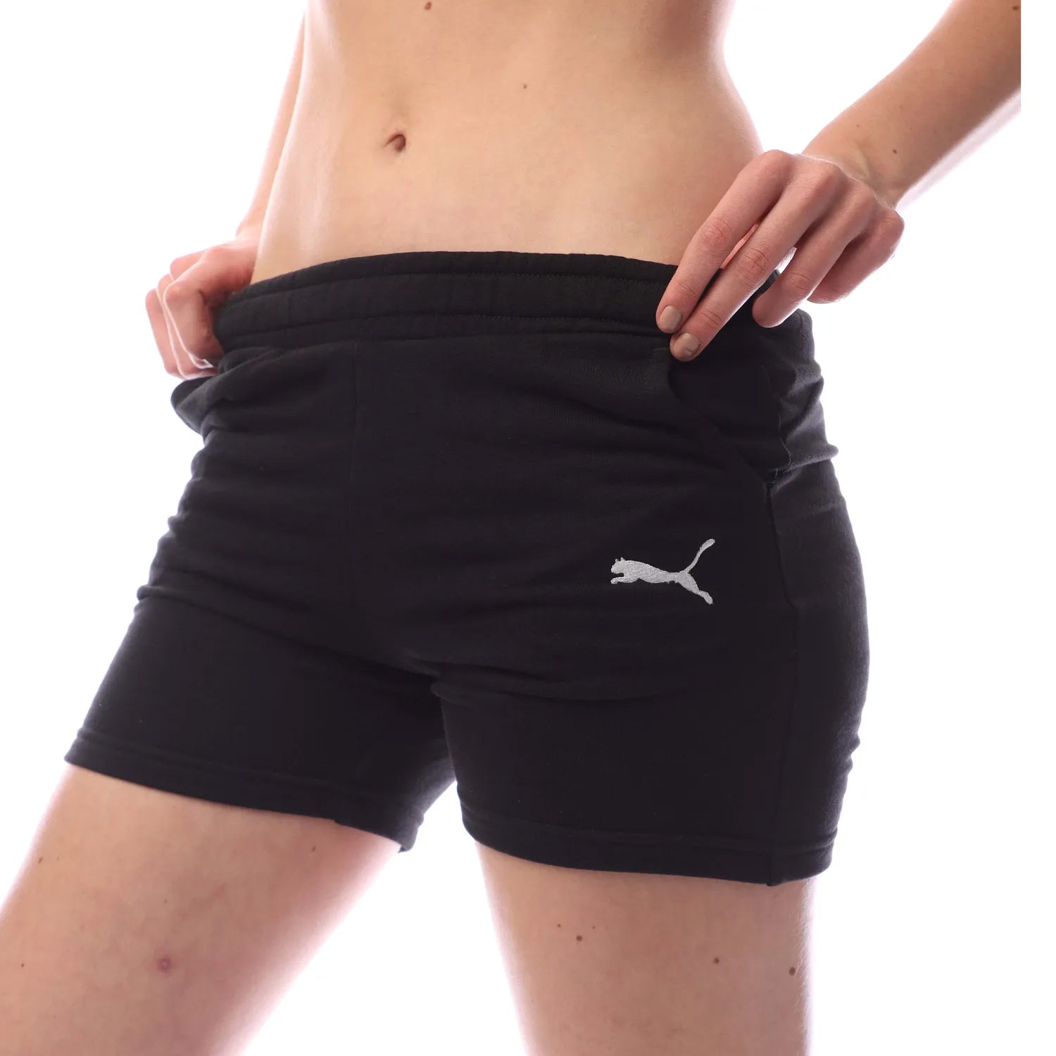 Black - Side - Puma Childrens-Kids TeamGoal 23 Shorts