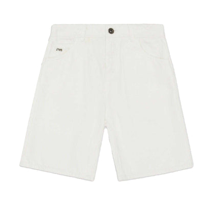 White - Front - Emporio Armani Childrens-Kids Denim Shorts