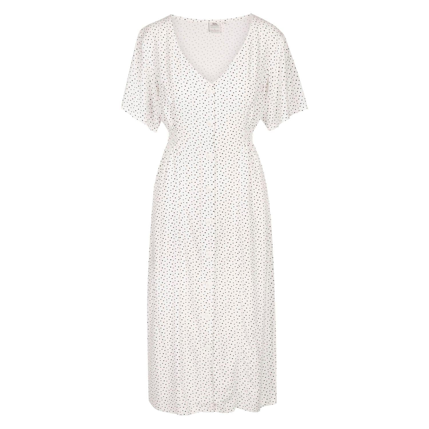 White - Front - Trespass Womens-Ladies Nia Dress