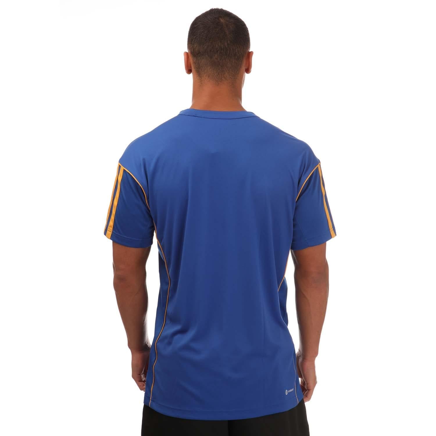 Royal Blue - Back - Adidas Mens Basketball T-Shirt