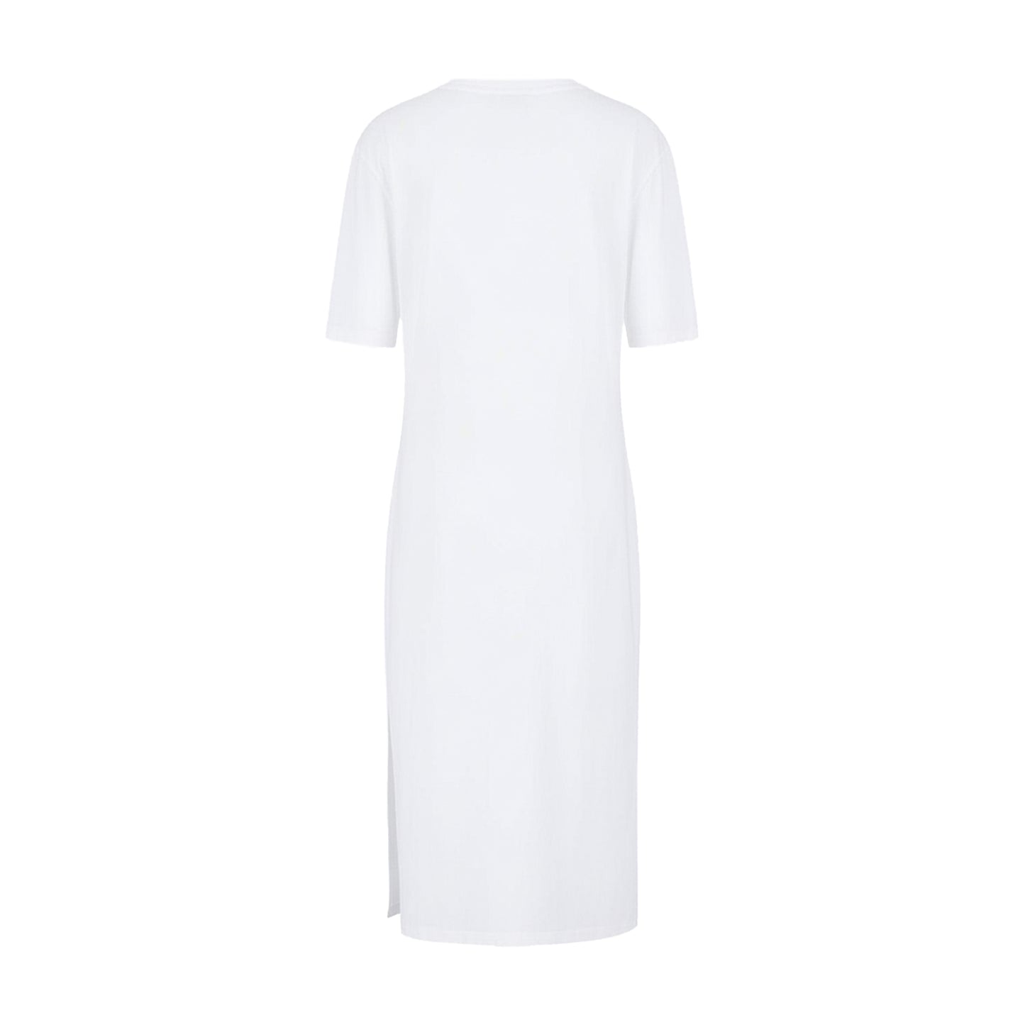 White - Back - Armani Exchange Womens-Ladies Cotton Dress