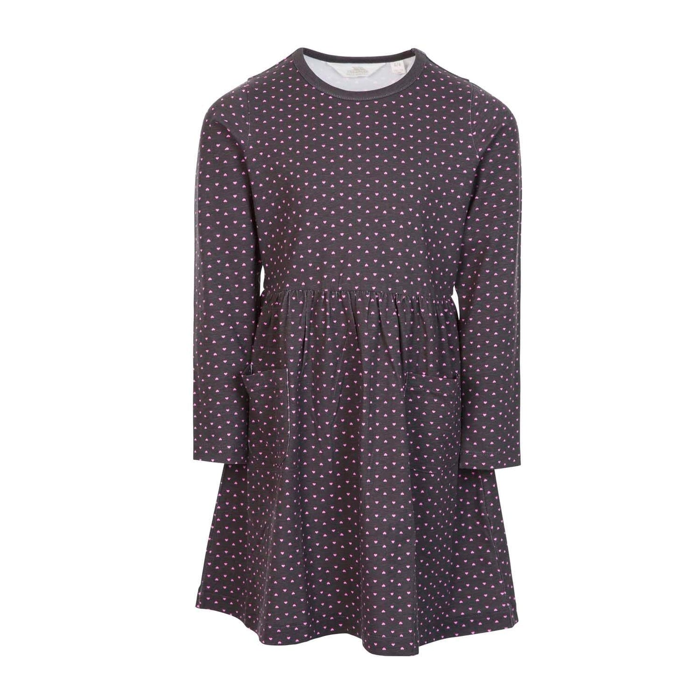 Pink-Black - Back - Trespass Girls Forgotten Hearts Dress