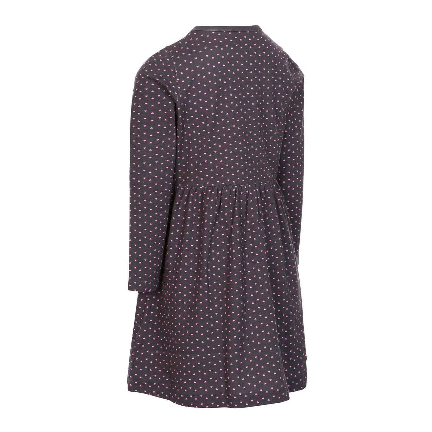 Pink-Black - Front - Trespass Girls Forgotten Hearts Dress