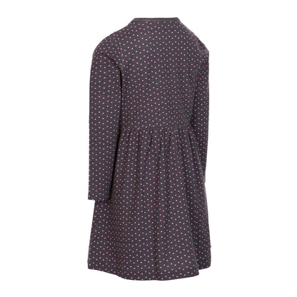 Pink-Black - Front - Trespass Girls Forgotten Hearts Dress