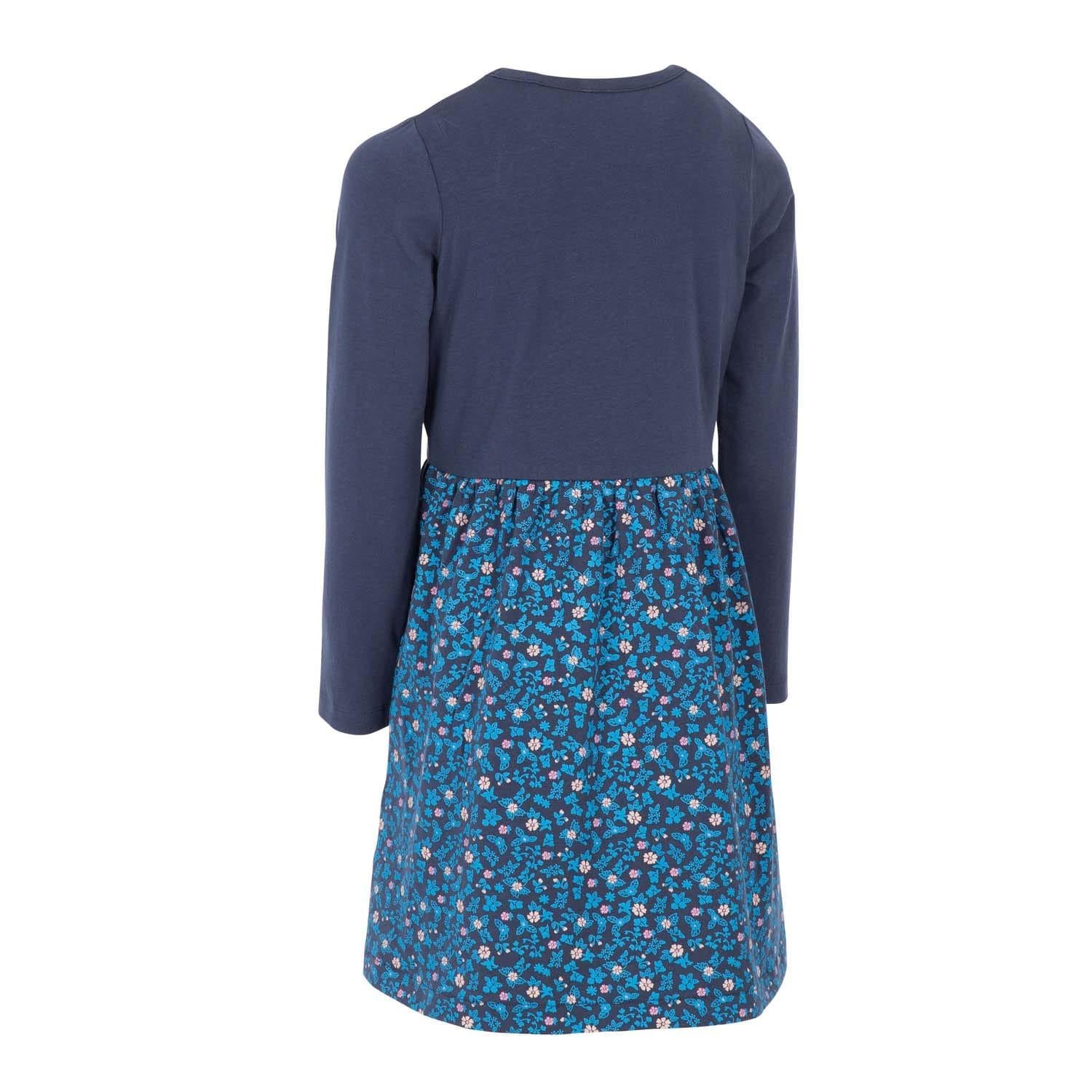 Navy - Back - Trespass Girls Forgotten Dress