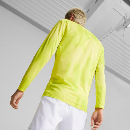 Yellow - Pack Shot - Puma Mens Teamtarget Long-Sleeved Goalkeeper Jersey