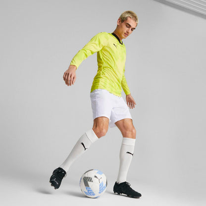 Yellow - Close up - Puma Mens Teamtarget Long-Sleeved Goalkeeper Jersey