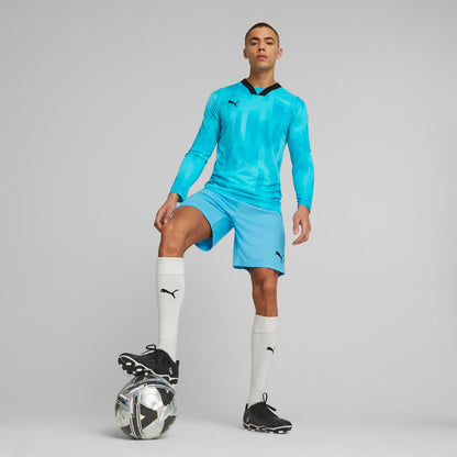 Blue - Pack Shot - Puma Mens Teamtarget Long-Sleeved Goalkeeper Jersey