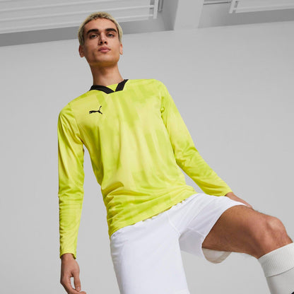 Yellow - Side - Puma Mens Teamtarget Long-Sleeved Goalkeeper Jersey