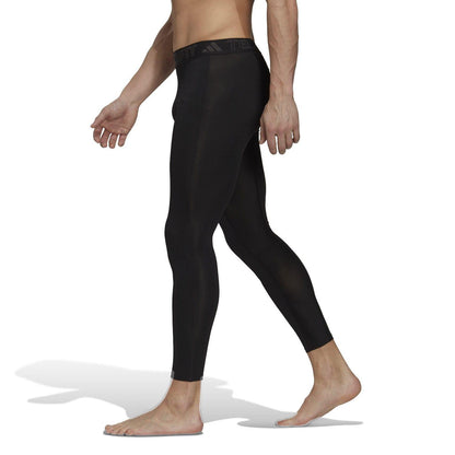 Black - Back - Adidas Mens Techfit Aeroready Long Jogging Bottoms