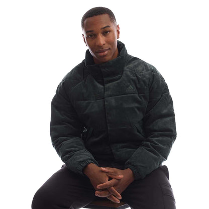 Green - Lifestyle - Adidas Mens Corded Down Jacket