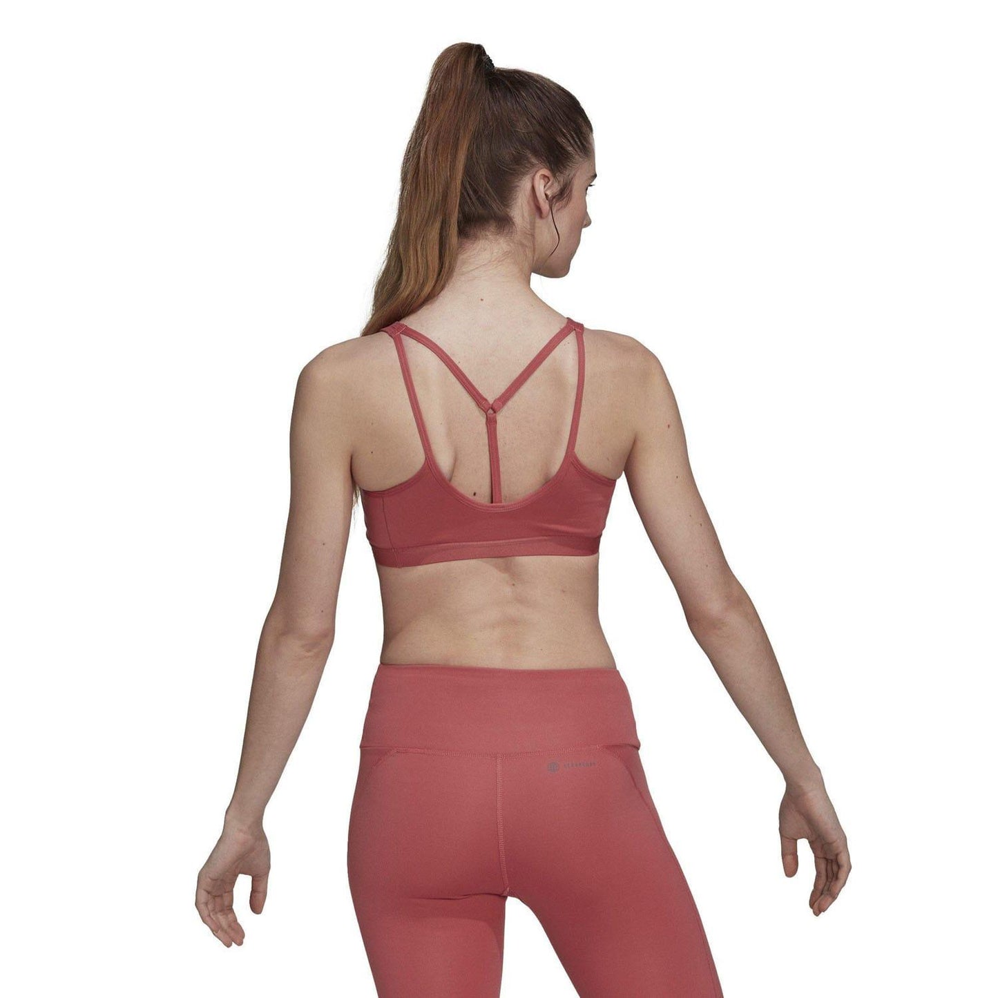 Red - Lifestyle - Adidas Womens-Ladies Coreessentials Medium Support Bra