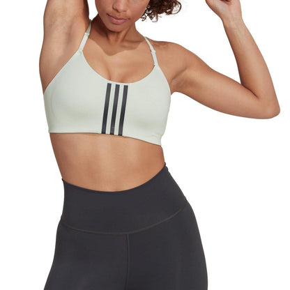 Green - Side - Adidas Womens-Ladies Light Support Bra