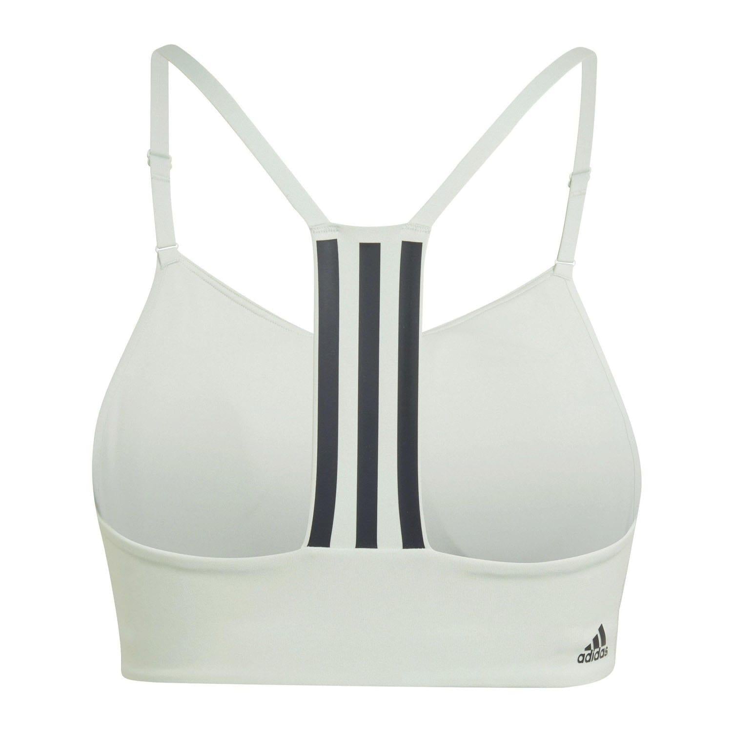 Green - Pack Shot - Adidas Womens-Ladies Light Support Bra