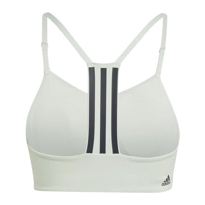 Green - Pack Shot - Adidas Womens-Ladies Light Support Bra