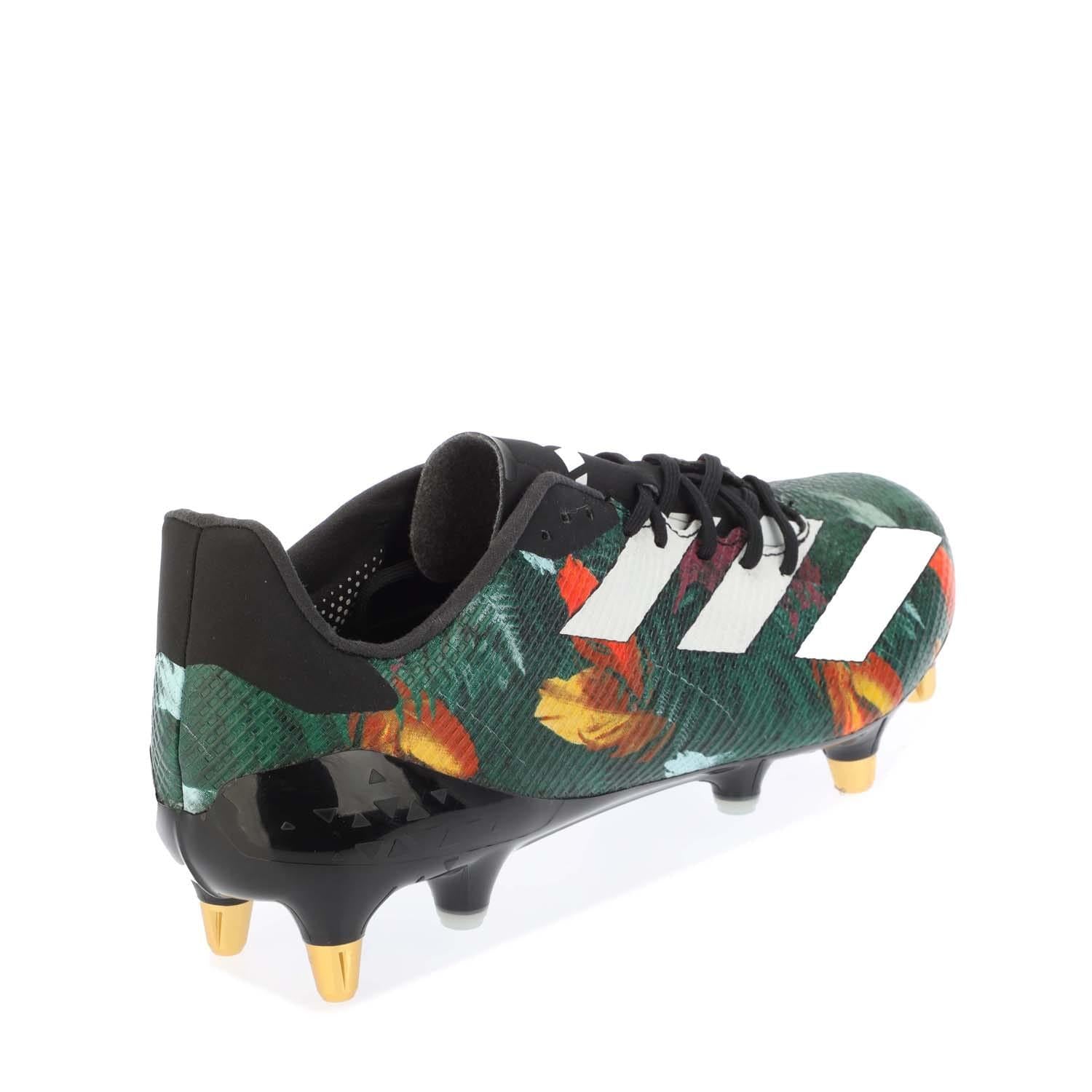 Black - Side - Adidas Mens Adizero RS7 Soft Ground Rugby Boots
