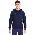 Blue Navy - Side - Puma Mens TeamGoal 23 Casuals Hooded Jacket