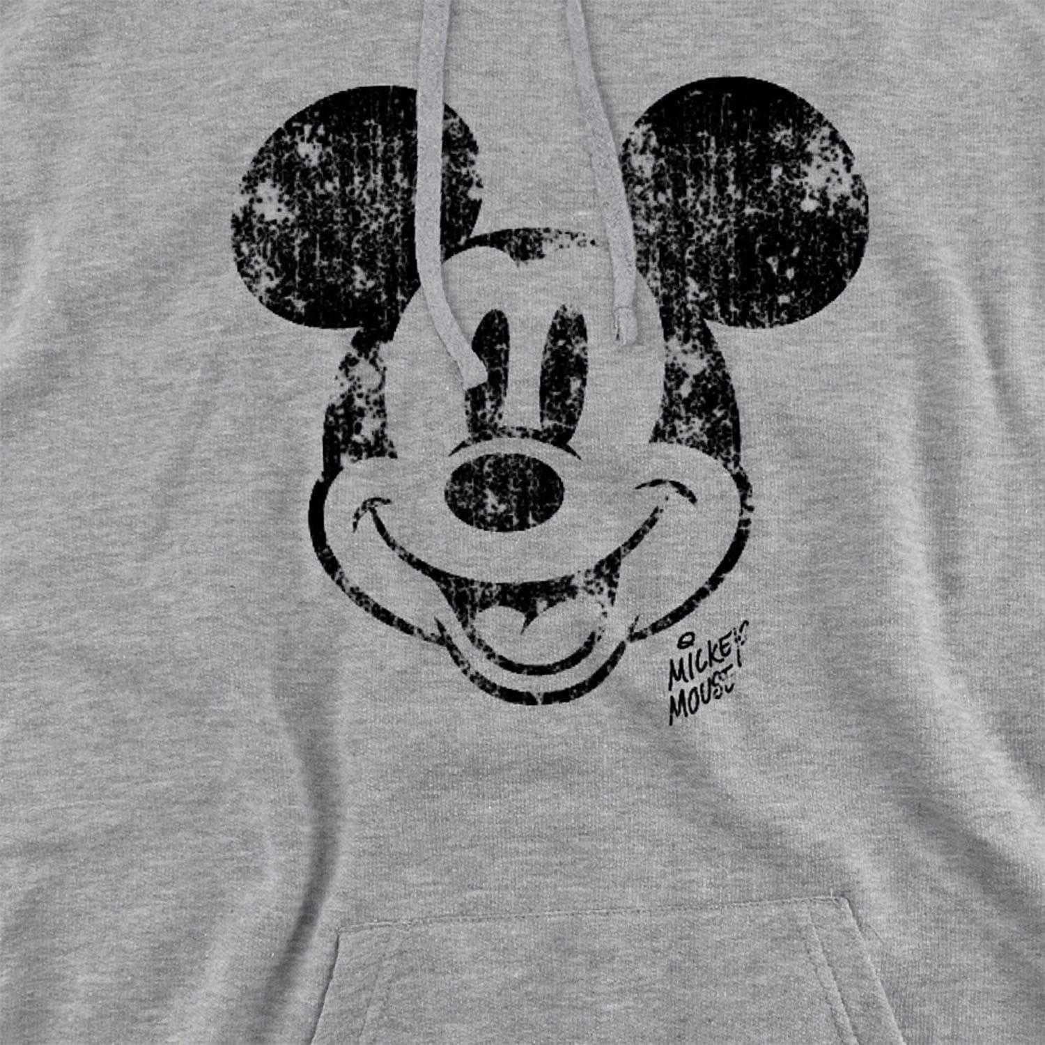 Grey - Back - Disney Unisex Adult Mickey Mouse Hoodie