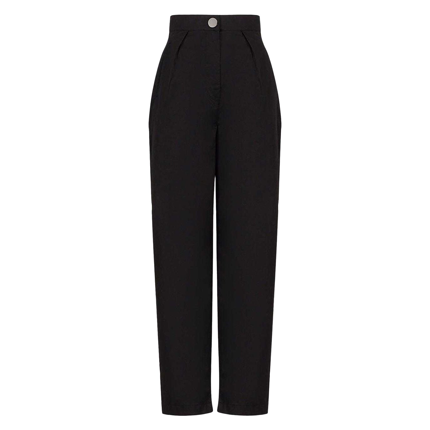 Black - Front - Armani Exchange Womens-Ladies Trousers