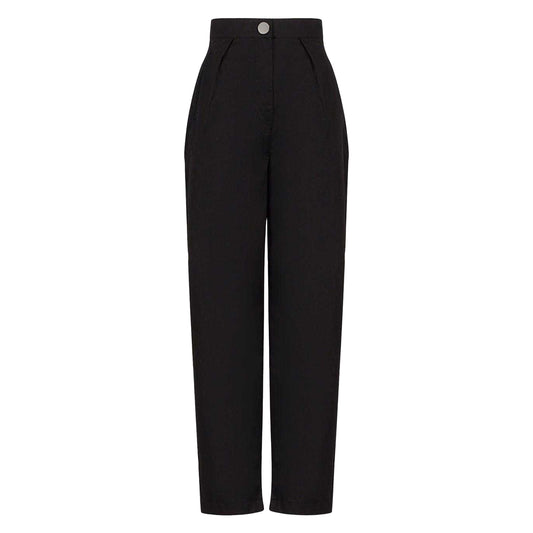 Black - Front - Armani Exchange Womens-Ladies Trousers