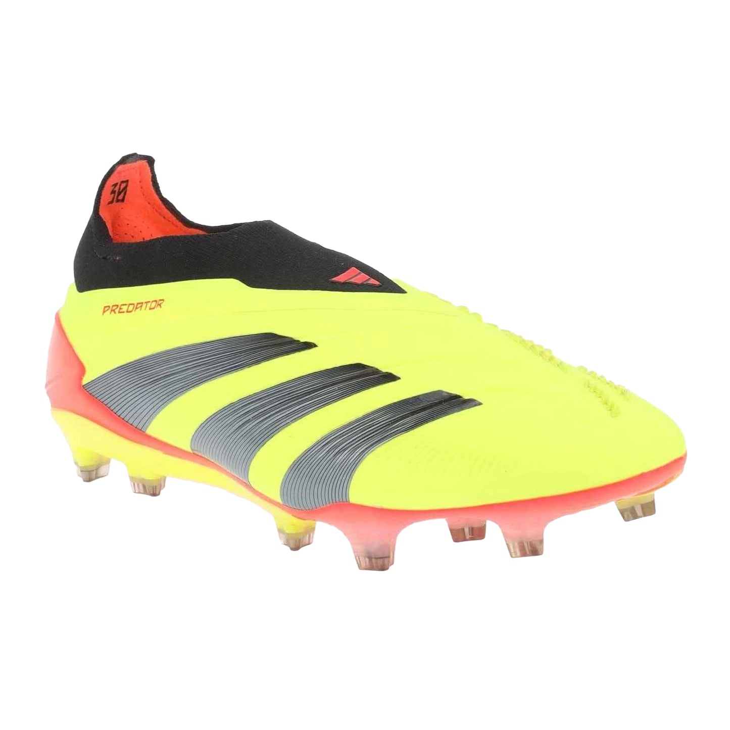 Yellow-Orange-Black - Front - Adidas Mens Predator Elite Firm Ground Football Boots