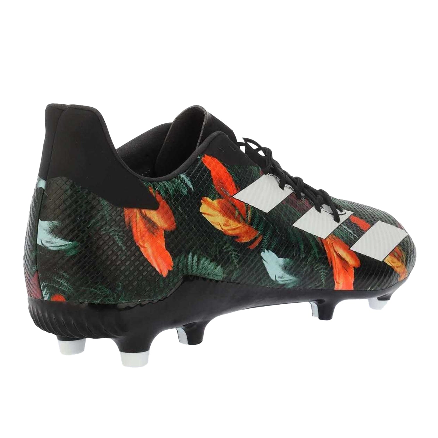 Black - Back - Adidas Mens Adizero RS7 Firm Ground Rugby Boots
