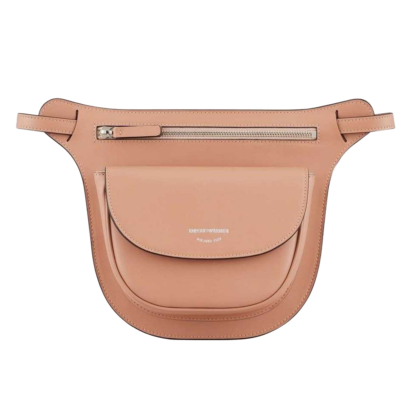 Nude - Front - Emporio Armani Leather Waist Bag