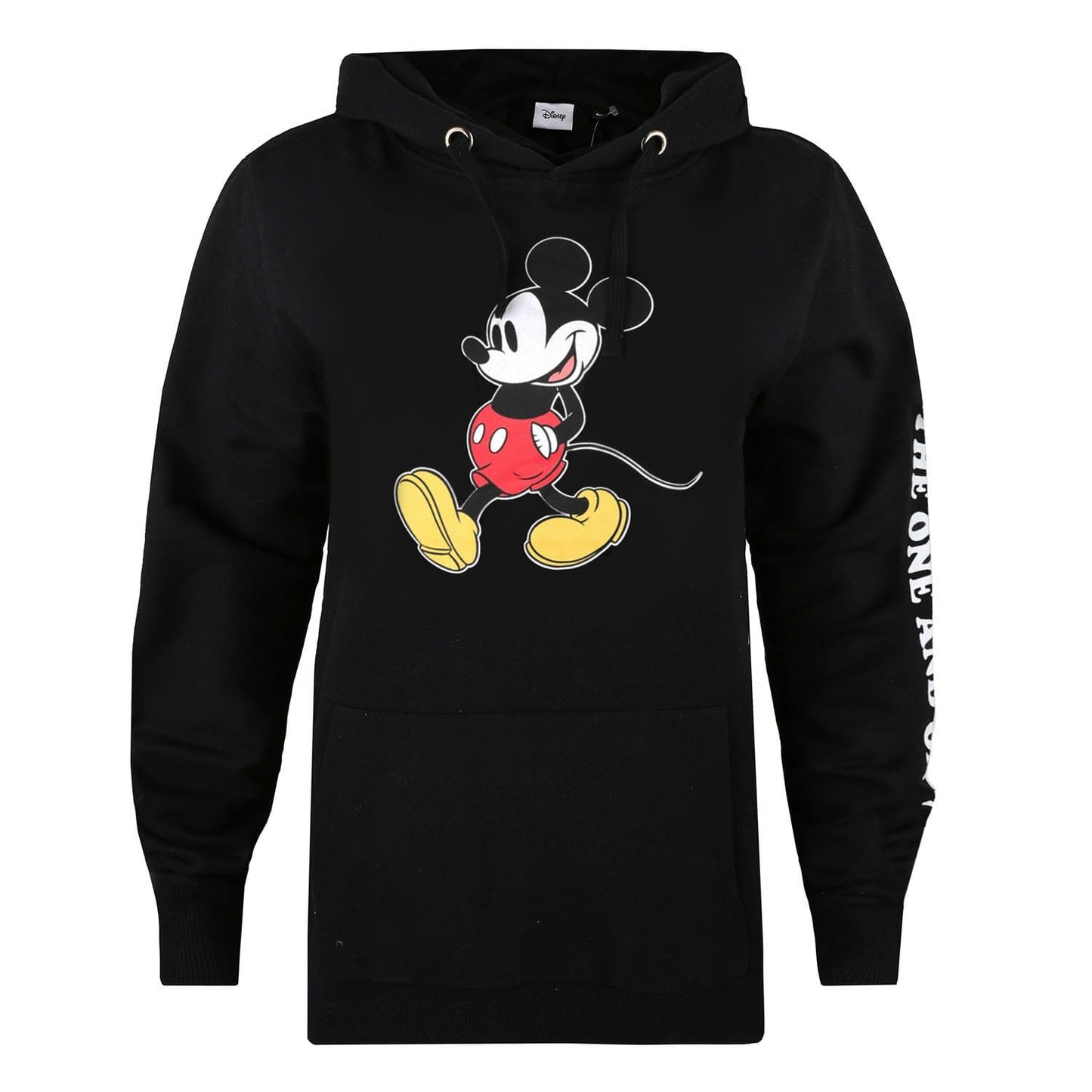 Black - Front - Disney Unisex Adult Mickey Mouse Hoodie