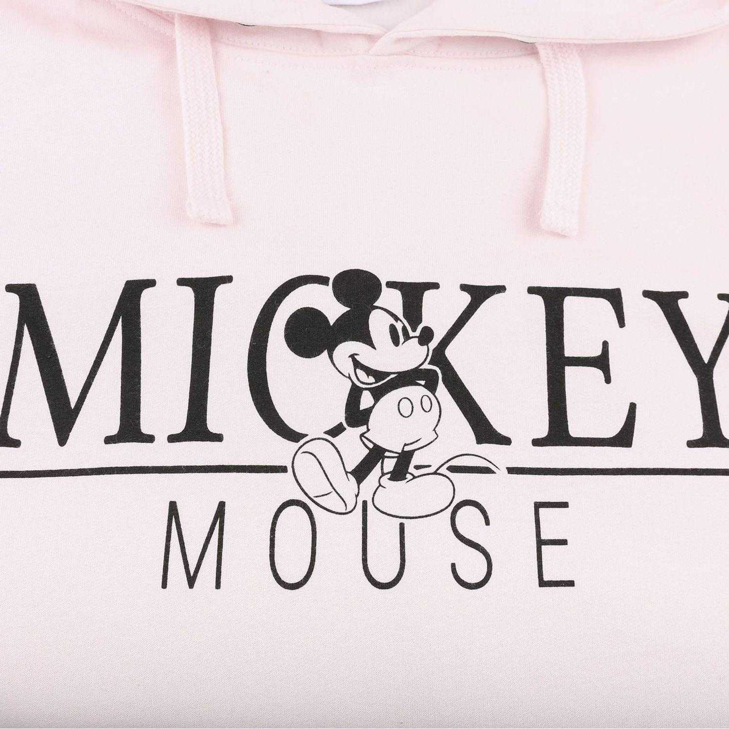 Pink - Side - Disney Womens-Ladies Mickey Mouse Hoodie