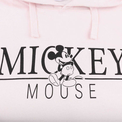 Pink - Side - Disney Womens-Ladies Mickey Mouse Hoodie