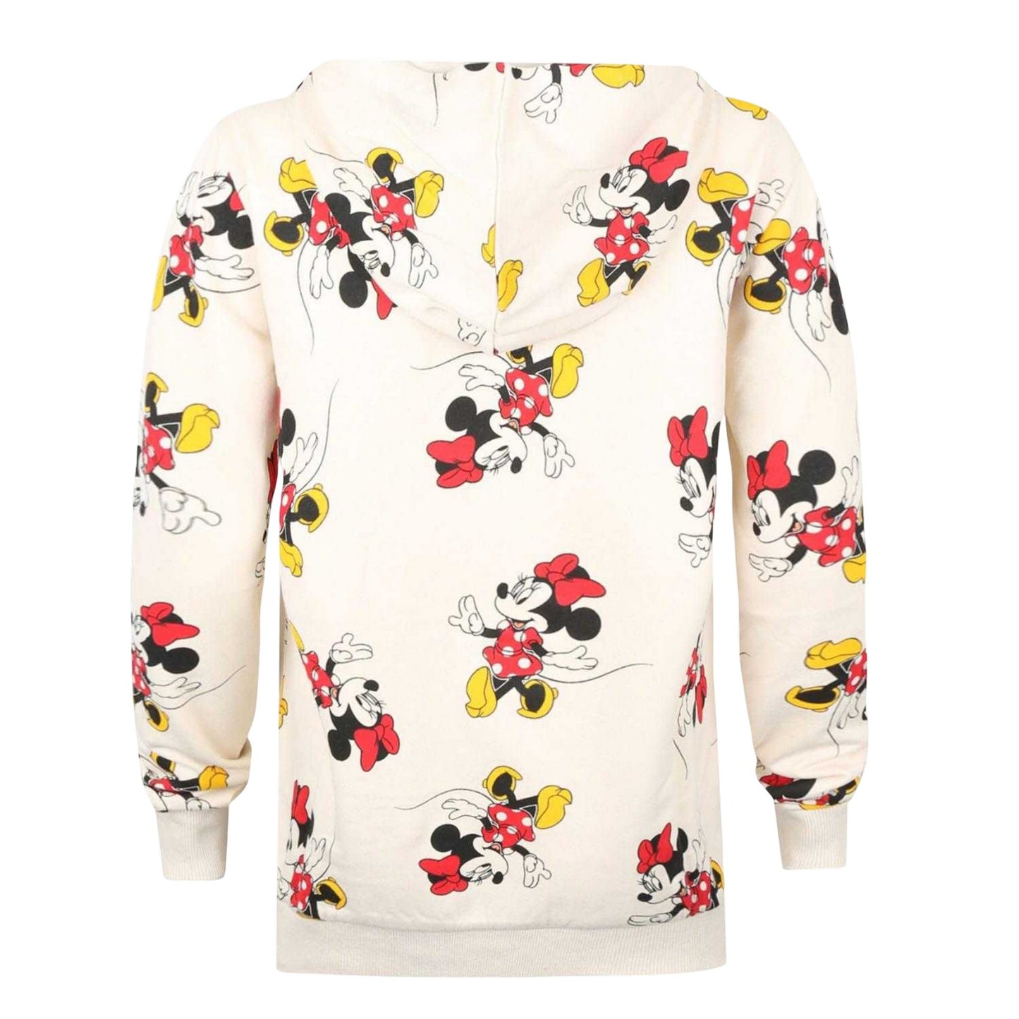 Grey - Back - Disney Womens-Ladies Minnie Mouse All-Over Print Hoodie