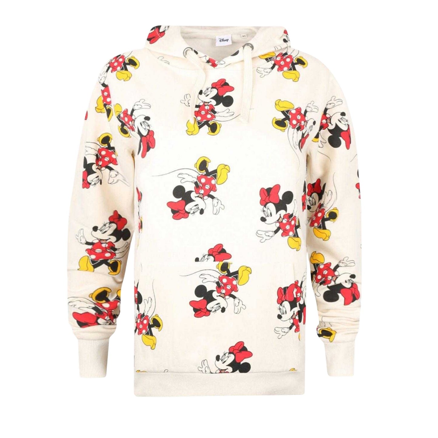 Grey - Front - Disney Womens-Ladies Minnie Mouse All-Over Print Hoodie